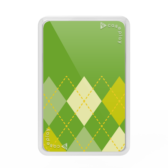 Premium Card Wallet［ Nordic Argyle - Green ］