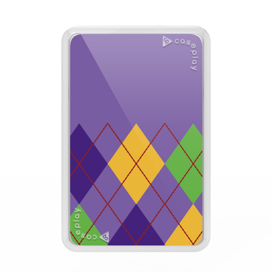 Premium Card Wallet［ Nordic Argyle - Purple ］