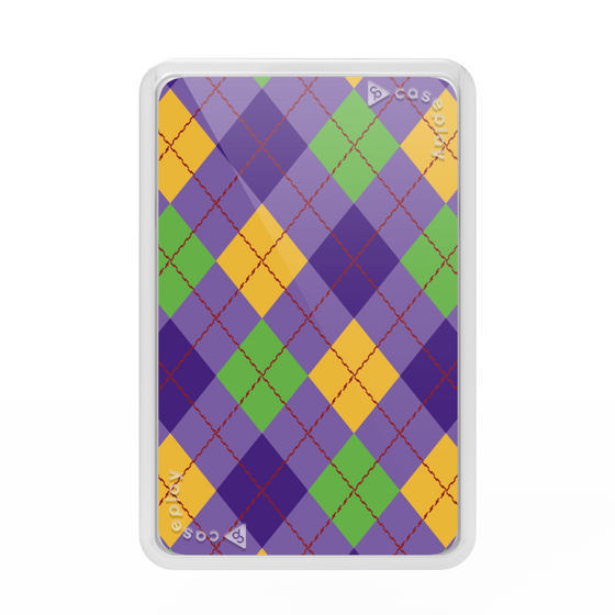Premium Card Wallet［ Argyle - Purple ］