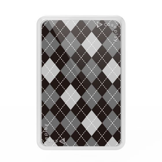 Premium Card Wallet［ Argyle - Black ］