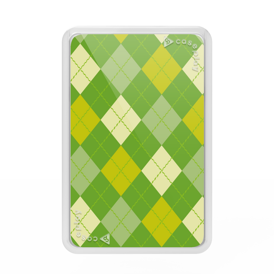 Premium Card Wallet［ Argyle - Green ］