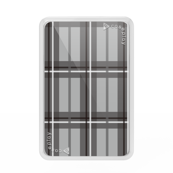 Premium Card Wallet［ Tartan Check - Gray ］