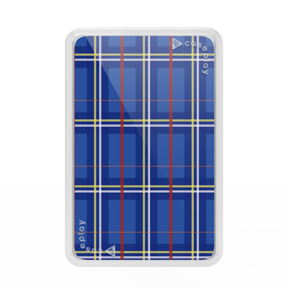 Premium Card Wallet［ Tartan Check - Blue ］