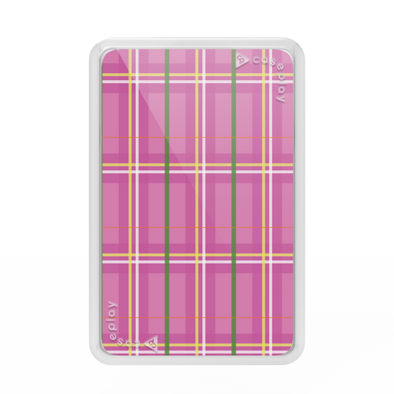 Premium Card Wallet［ Tartan Check - Pink ］