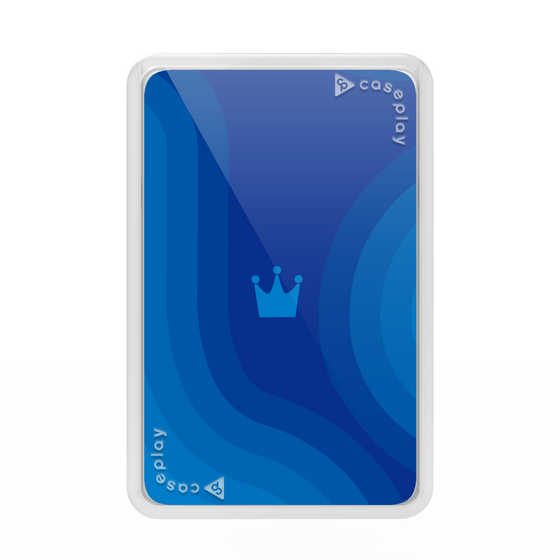 Premium Card Wallet［ CASEPLAY Winding Pattern - Blue ］