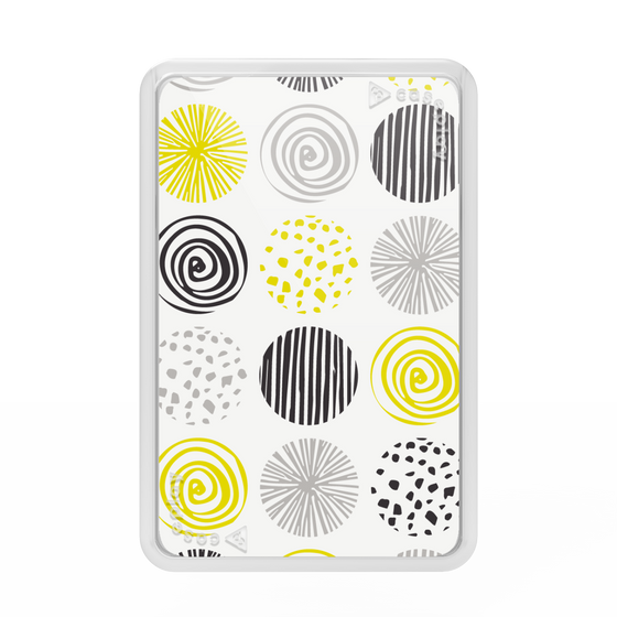 Premium Card Wallet［ Nordic Circle - Yellow ］