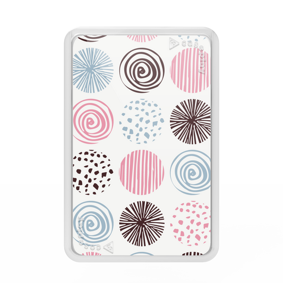 Premium Card Wallet［ Nordic Circle - Pink ］