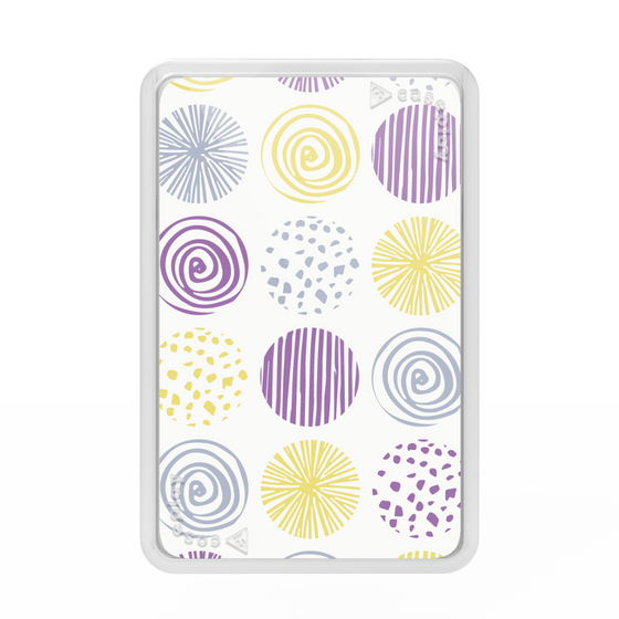 Premium Card Wallet［ Nordic Circle - Purple ］