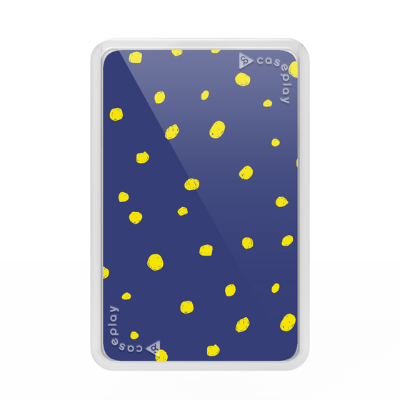 Premium Card Wallet［ Drawing Dot - Navy ］