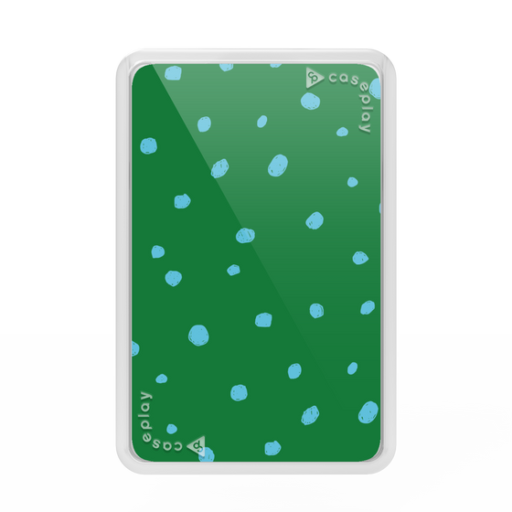 Premium Card Wallet［ Drawing Dot - Green ］