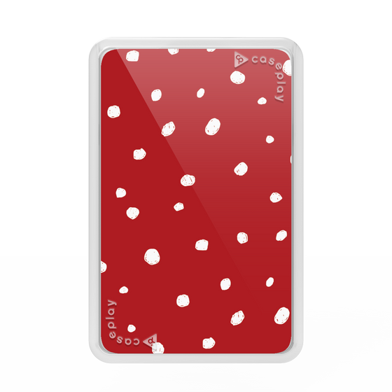 Premium Card Wallet［ Drawing Dot - Red ］