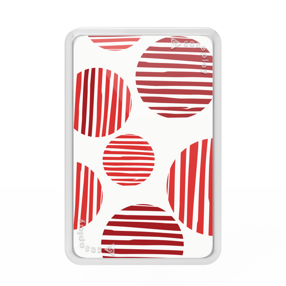 Premium Card Wallet［ Nordic Dot - Red ］