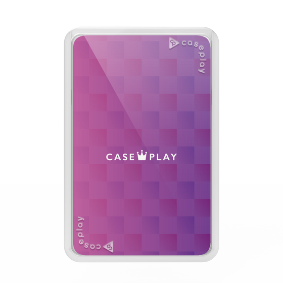 Premium Card Wallet［ CASEPLAY Check - Purple ］