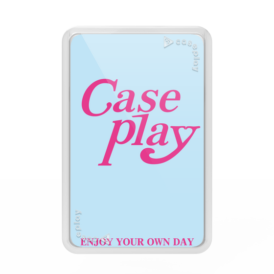 Premium Card Wallet［ Original - ENJOY YOUR OWN DAY - Light Blue ］