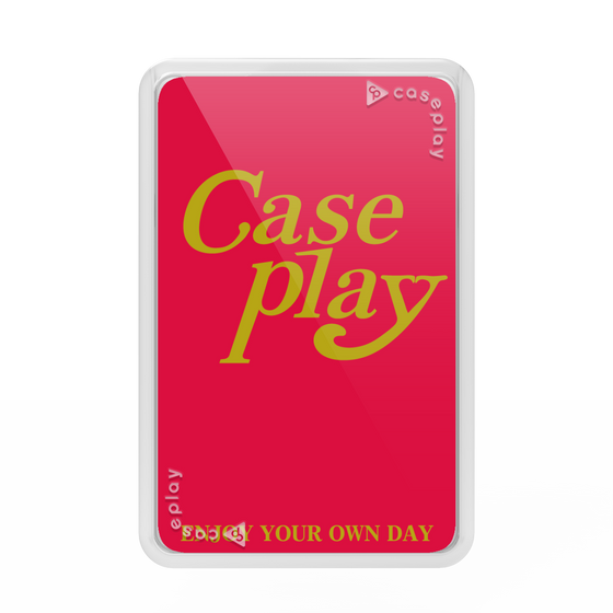 Premium Card Wallet［ Original - ENJOY YOUR OWN DAY - Red ］