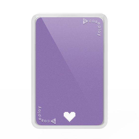 Premium Card Wallet［ Original - Favorite Color Heart - Purple ］