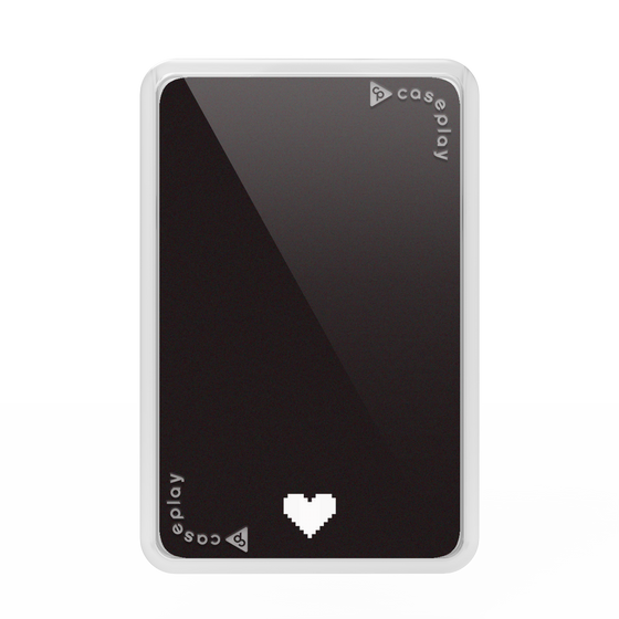 Premium Card Wallet［ Original - Favorite Color Heart - Black ］