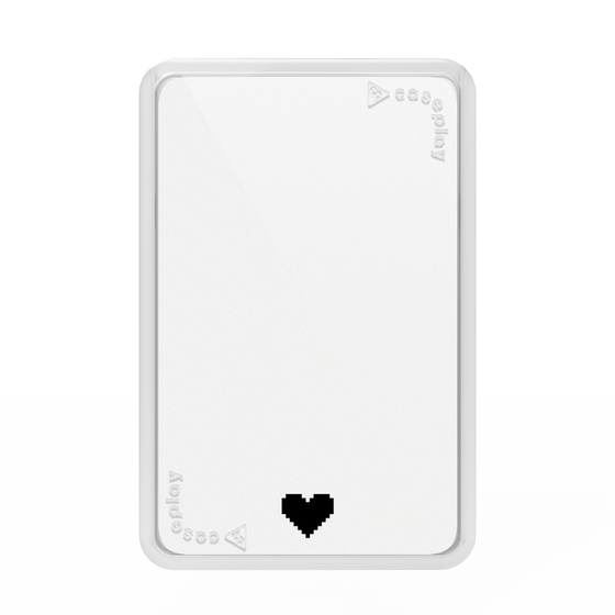 Premium Card Wallet［ Original - Favorite Color Heart - White ］