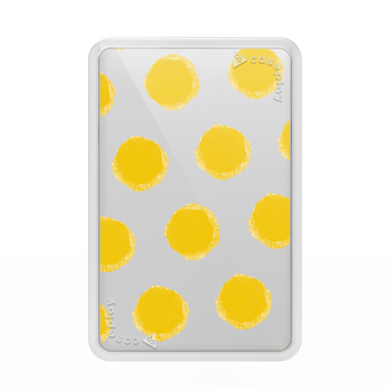 Premium Card Wallet［ Original - Favorite Color Polka Dots - Yellow ］