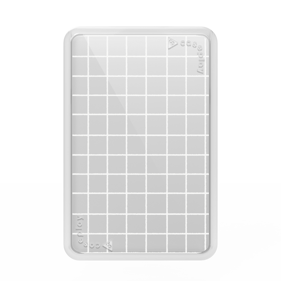 Premium Card Wallet［ Original - Favorite Color Check - White ］