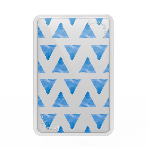 Premium Card Wallet［ Original - Favorite Color Triangle - Blue ］