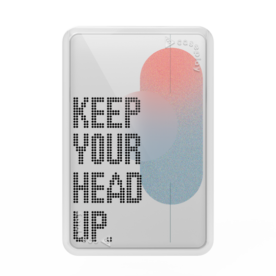 Premium Card Wallet［ Original - Dot Overlay - KEEP YOUR HEAD UP/A ］