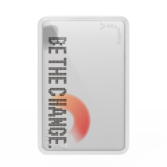 Premium Card Wallet［ Original - Dot Overlay - BE THE CHANGE/A ］