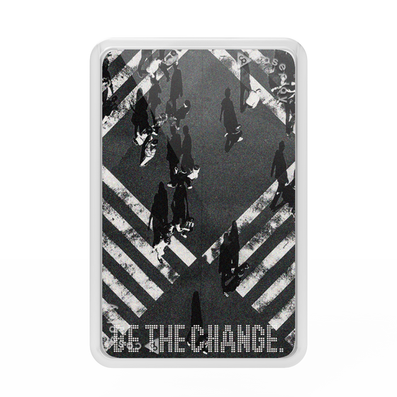 Premium Card Wallet［ Original - Dot Overlay - BE THE CHANGE/B ］