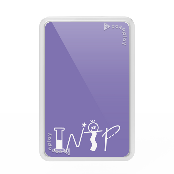 Premium Card Wallet［ Original - INTP Logician - Alphabet - Purple ］
