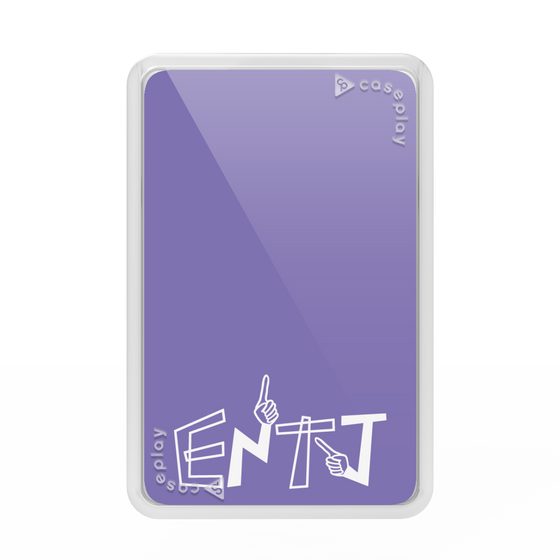 Premium Card Wallet［ Original - ENTJ Commander - Alphabet - Purple ］