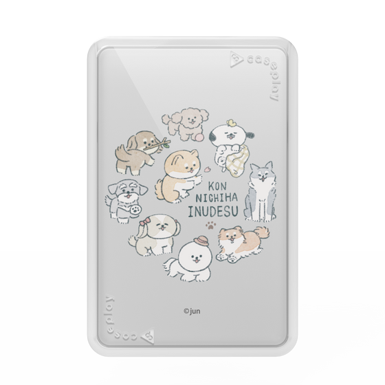 Premium Card Wallet［ Hello, It's Dog - All Together - Clear ］
