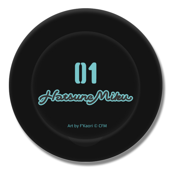 Smart Grip Stand [ Black ]［ HATSUNE MIKU - Logo ］