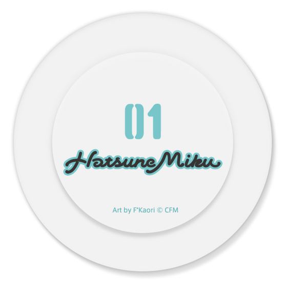 Smart Grip Stand [ White ]［ HATSUNE MIKU - Logo ］