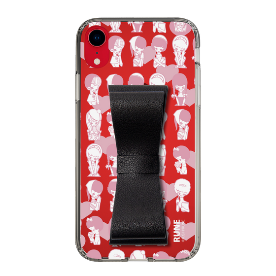 Slim Protection Case - STAND & RING RIBBON Black［ Rune Naito - RUNE Girl Kids ］