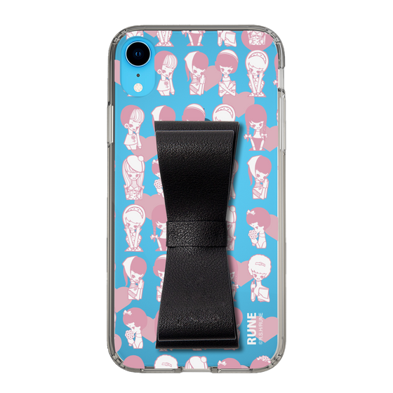 Slim Protection Case - STAND & RING RIBBON Black［ Rune Naito - RUNE Girl Kids ］