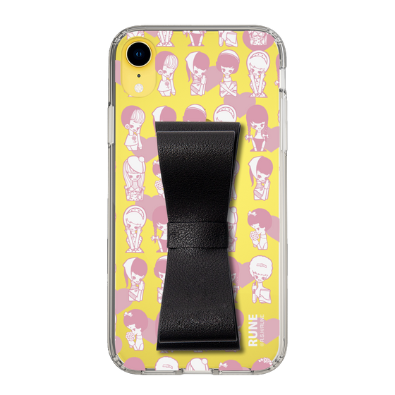 Slim Protection Case - STAND & RING RIBBON Black［ Rune Naito - RUNE Girl Kids ］