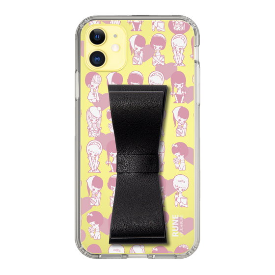 Slim Protection Case - STAND & RING RIBBON Black［ Rune Naito - RUNE Girl Kids ］