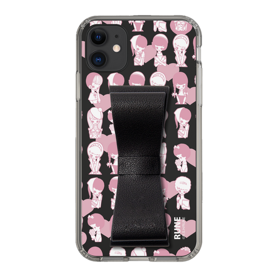 Slim Protection Case - STAND & RING RIBBON Black［ Rune Naito - RUNE Girl Kids ］