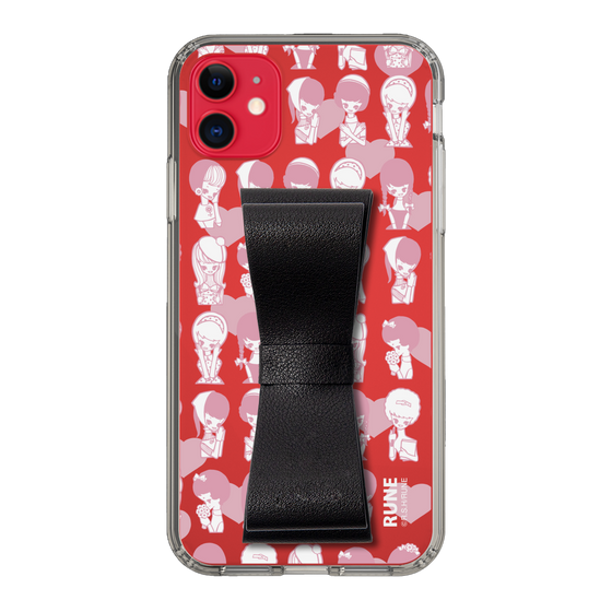 Slim Protection Case - STAND & RING RIBBON Black［ Rune Naito - RUNE Girl Kids ］