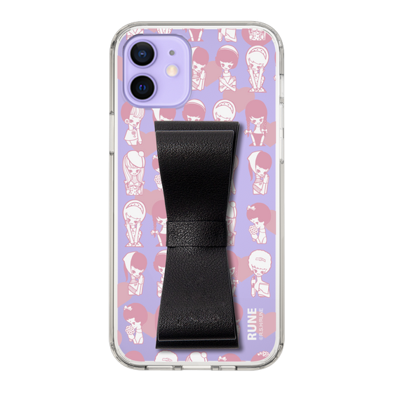 Slim Protection Case - STAND & RING RIBBON Black［ Rune Naito - RUNE Girl Kids ］