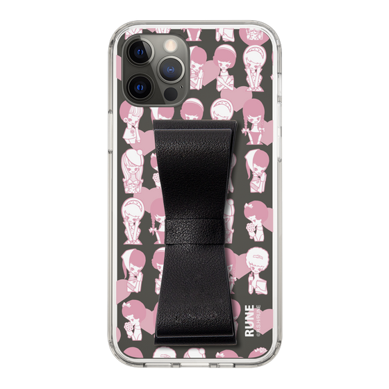 Slim Protection Case - STAND & RING RIBBON Black［ Rune Naito - RUNE Girl Kids ］