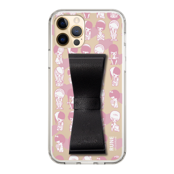 Slim Protection Case - STAND & RING RIBBON Black［ Rune Naito - RUNE Girl Kids ］