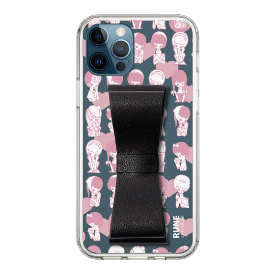 Slim Protection Case - STAND & RING RIBBON Black［ Rune Naito - RUNE Girl Kids ］