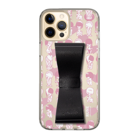 Slim Protection Case - STAND & RING RIBBON Black［ Rune Naito - RUNE Girl Kids ］