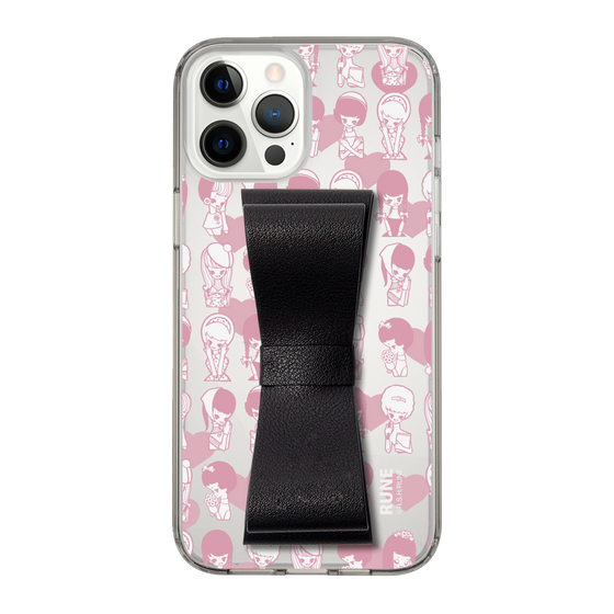 Slim Protection Case - STAND & RING RIBBON Black［ Rune Naito - RUNE Girl Kids ］