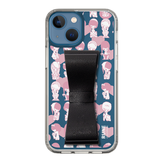 Slim Protection Case - STAND & RING RIBBON Black［ Rune Naito - RUNE Girl Kids ］