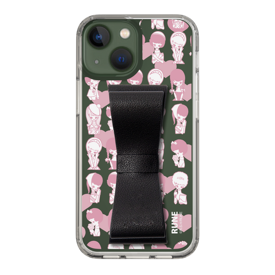 Slim Protection Case - STAND & RING RIBBON Black［ Rune Naito - RUNE Girl Kids ］