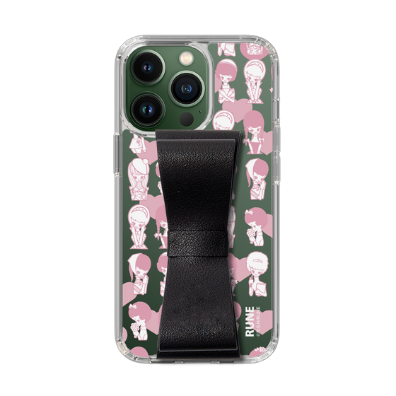 Slim Protection Case - STAND & RING RIBBON Black［ Rune Naito - RUNE Girl Kids ］