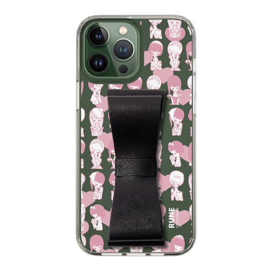 Slim Protection Case - STAND & RING RIBBON Black［ Rune Naito - RUNE Girl Kids ］