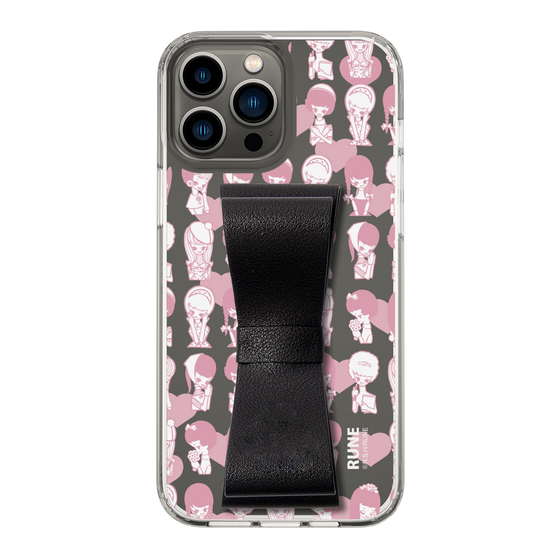 Slim Protection Case - STAND & RING RIBBON Black［ Rune Naito - RUNE Girl Kids ］